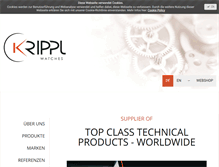 Tablet Screenshot of krippl-watches.com